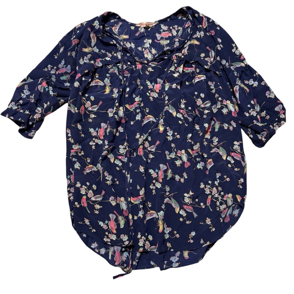 Rebecca Taylor Silk Bird print Blouse 2
